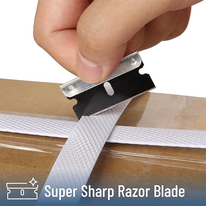 Bates- Single Edge Razor Blades, 300 Pack, Black, Carbon Steel Razor Blades Single Edge Blades