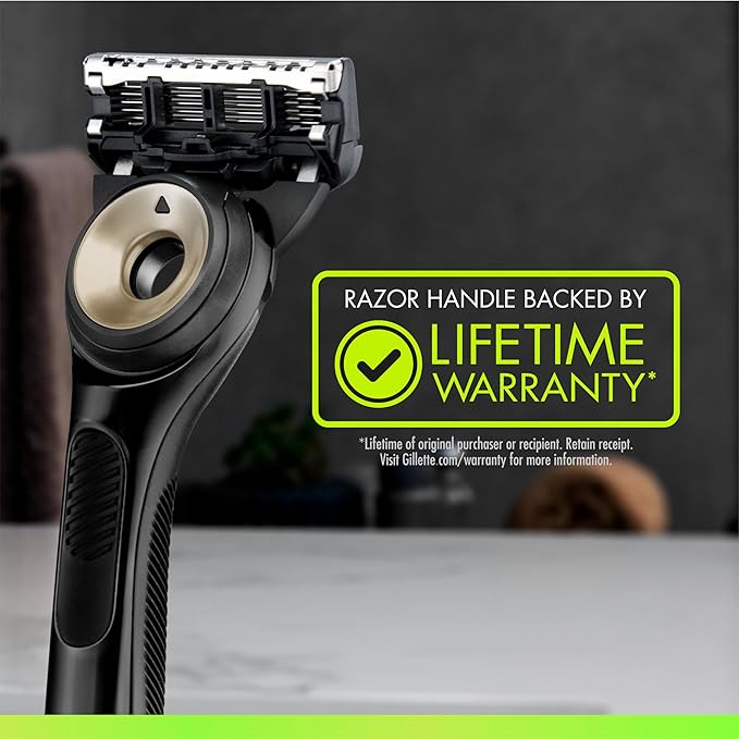 GilletteLabs With Exfoliating Bar Shaving Razor For Men, 1 Handle, 3 Blade Refills, Includes Travel Case for Convenient Storage On The Go, Holiday Gifts for Men