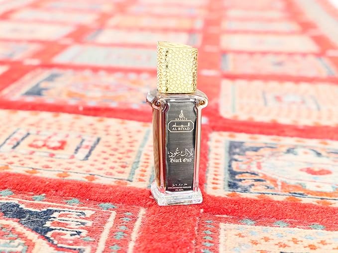 Maison d'Orient BLACK OUD 20 mL Perfume Roll On, Alcohol-Free Arabian Fragrance. AL RIYAD Perfumes Arabes de Hombre Original. Carry On Essentials & Purse Accessories
