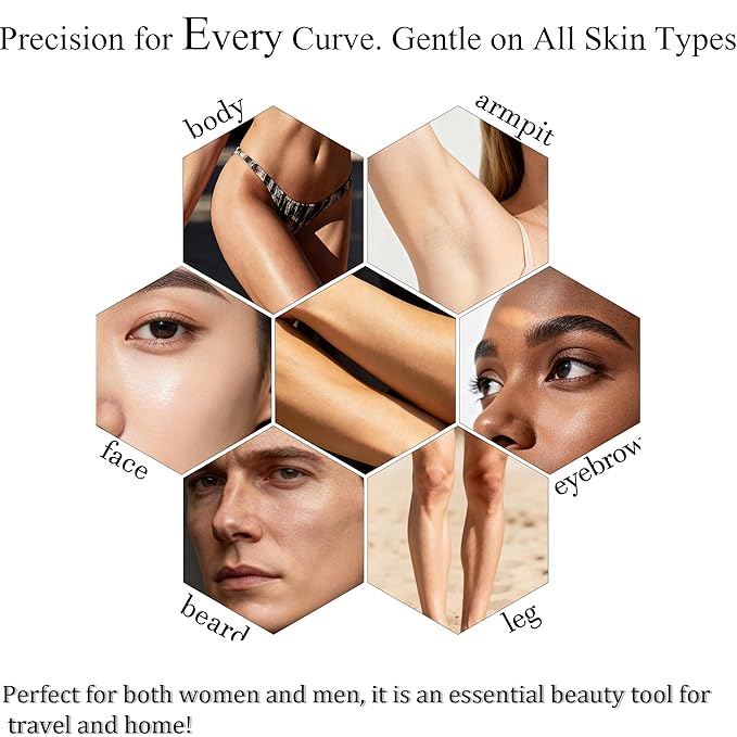 4Pcs women's Eyebrow Trimmers, Hair Removers,and Hair Removers. Equipped With Anti Slip Handle and Protective Cover, Multifunctional To Remove Fine Hair and Other Unnecessary Hair.