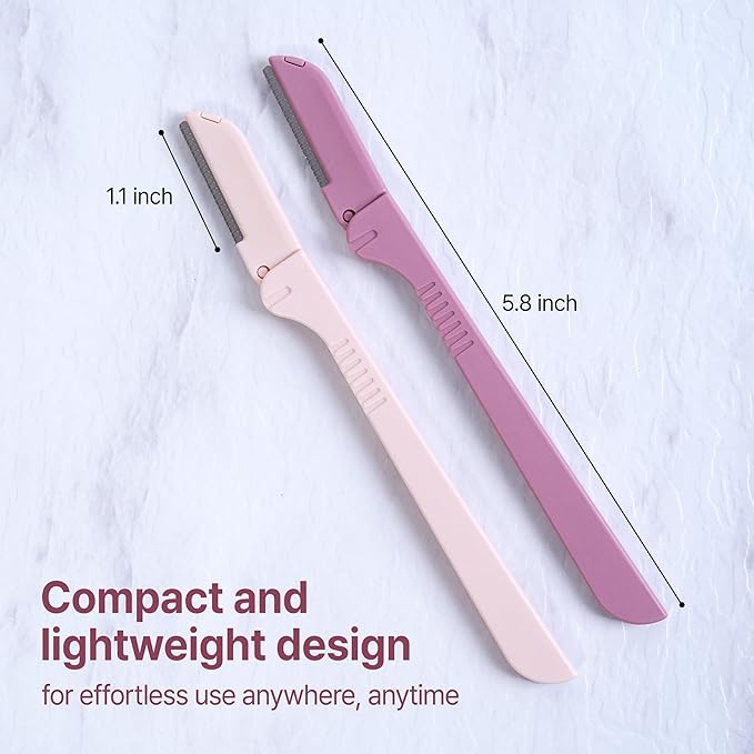 KoDerMa Foldable Dermaplaning Tool – Face Razor for Women & Men | Peach Fuzz Remover & Eyebrow Trimmer | Easy Exfoliation | K-Beauty Inspired | Ergonomic Blade Design (8)