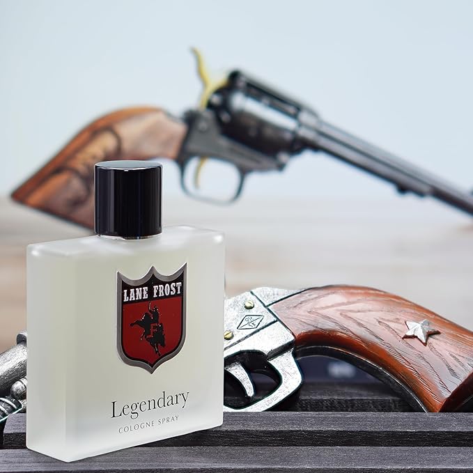 Lane Frost Legendary Frosted Cologne for Men - Fresh Western Fragrance with Crisp Citrus and Woodsy Notes - Cool Masculine Cologne Spray for the Modern Authentic Cowboy - Long Lasting Men’s Scent