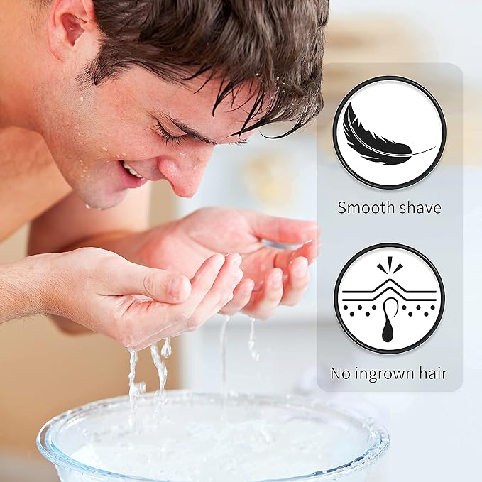 Bambaw - Synthetic Shaving Brush Black | Best Ingrown Hair Treatment | Wet Shaving Brush Shave Brush| Shaving Brush Metal Handle | Your Razor Bump Treatment