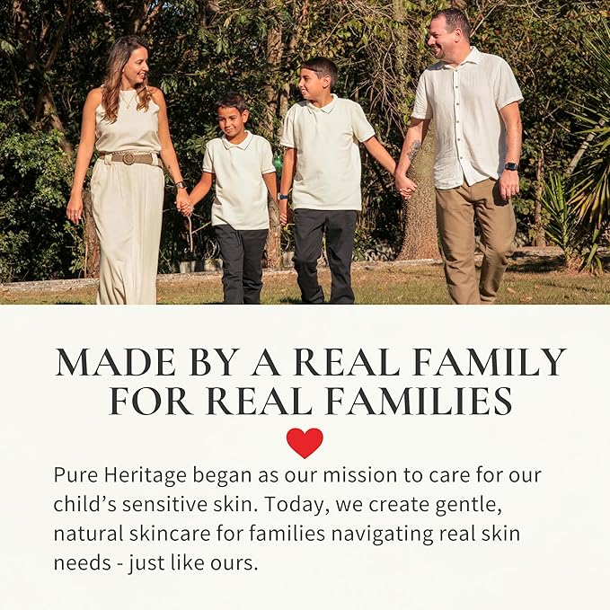 Pure Heritage Original Tallow Balm – Grass-Fed Moisturizer for Sensitive, Dry & Irritated Skin | Natural Frankincense & Cedarwood Balm for Face, Hands & Body | Family-Safe Hydrating Cream | 4oz