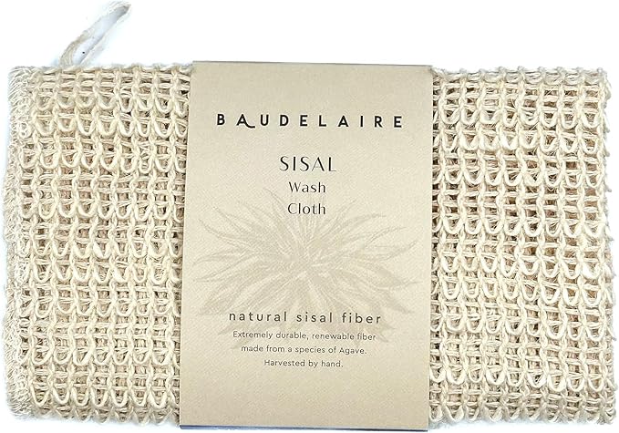 Baudelaire Sisal Exfoliating Wash Cloth – Gentle & Natural Skincare