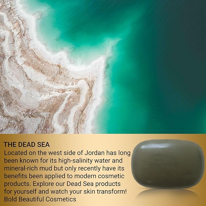 Dead Sea Mud Soap Bar Face and Body Cleanser | Deep Pore Cleansing Natural Bar Soap for Women and Men 3.17 oz 5 Pack
