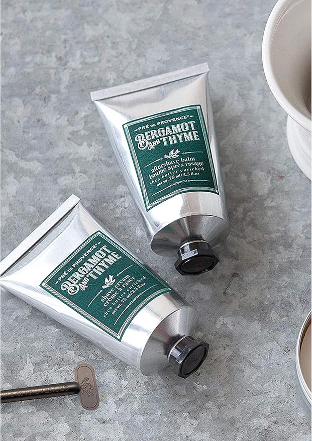Pre de Provence Bergamot & Thyme Men's Fragrance Collection, Shave Cream, 75 ML