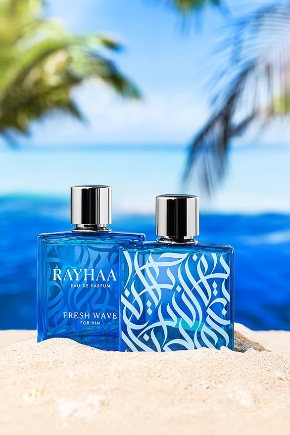 Rayhaan Fresh Wave for Men Eau de Parfum Spray, 3.4 Ounce