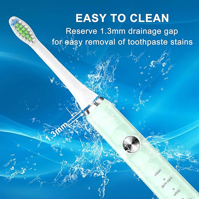 Replacement Toothbrush Heads for COSLUS DY-108Pro Electric Toothbrush,Sonic Electric Toothbrush with Covers(White)