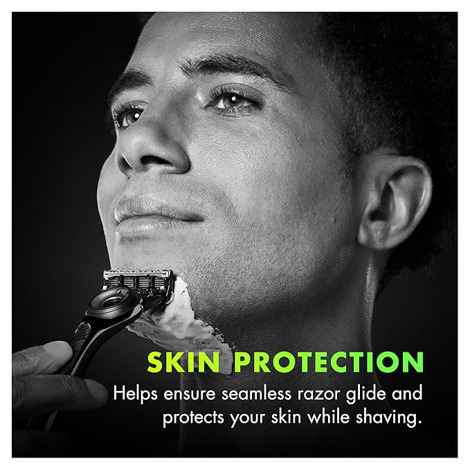 Gillette Labs Rapid Foaming Shaving Gel for Men, Alcohol, Dye and Paraben-Free with Vitamin B3 and Sea Kelp, Cools and Soothes Skin, 7 OZ