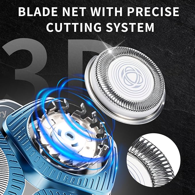 SH71/50 Shaving Heads Compatible with Phili*s Shavers Series S5000 (S5XXX),S7000 (S7XXX) for SH60/70 and SH70/70 (Blue)