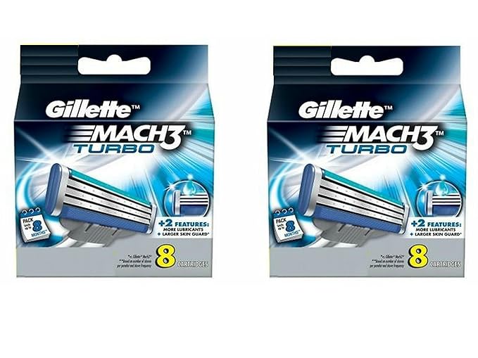 Gillette MACH3 Turbo Refill Cartridges-8 ct, 2 pk