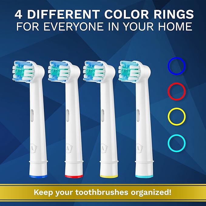 Replacement Toothbrush Heads Compatible with Oral B - 8 Pack Aster Toothbrush Head Compatible with Oral B Braun Electric Brush Heads Refill for 7000/Pro 1000/9600/ 5000/3000/8000