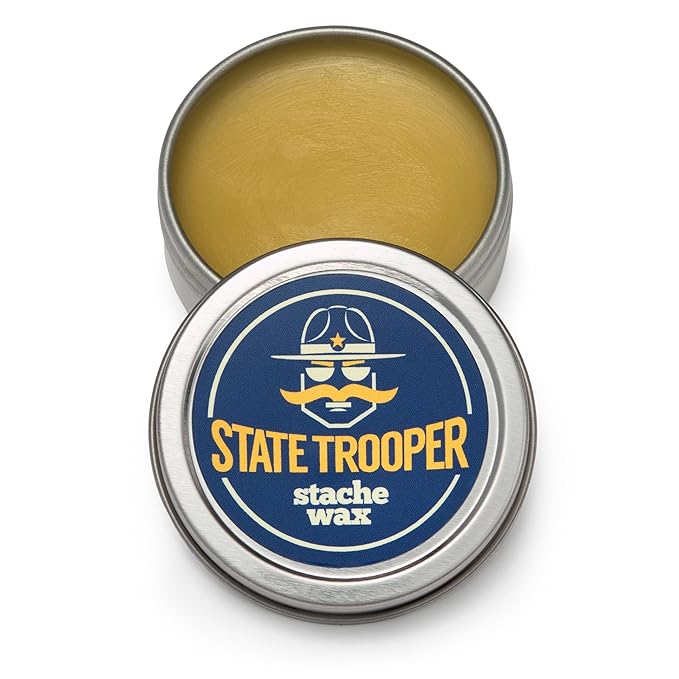 Mustache Wax - Medium Hold - Bay Rum Scent - One Ounce Tin