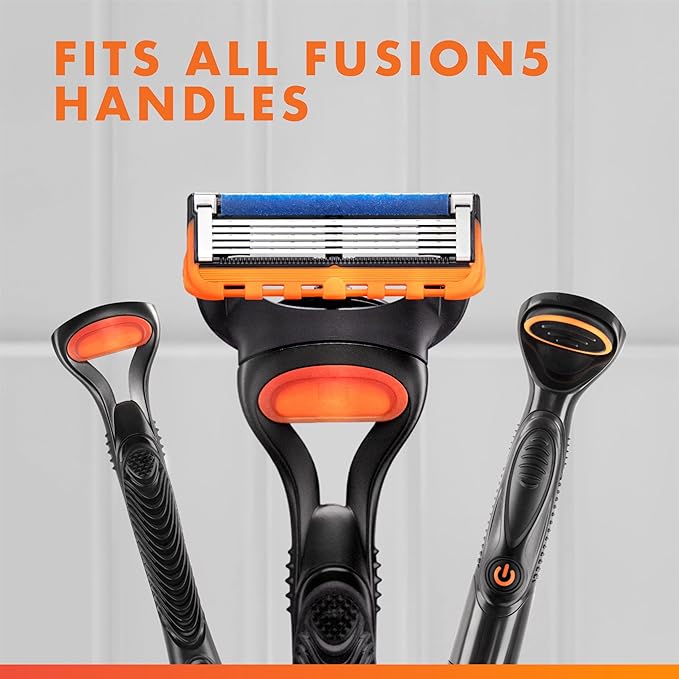 Gillette Fusion5 Power Razor Blades for Men, 5-Blade Razor Refills, 10 Count, Holiday Gifts for Men