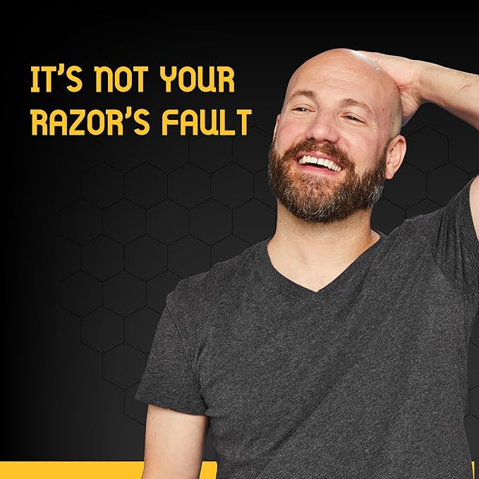 Bee Bald SHAVE Premium Shaving Cream Goes On Light & Slick That's Incredibly Smooth & Quick For Both Face And Head, 6 Fl Oz