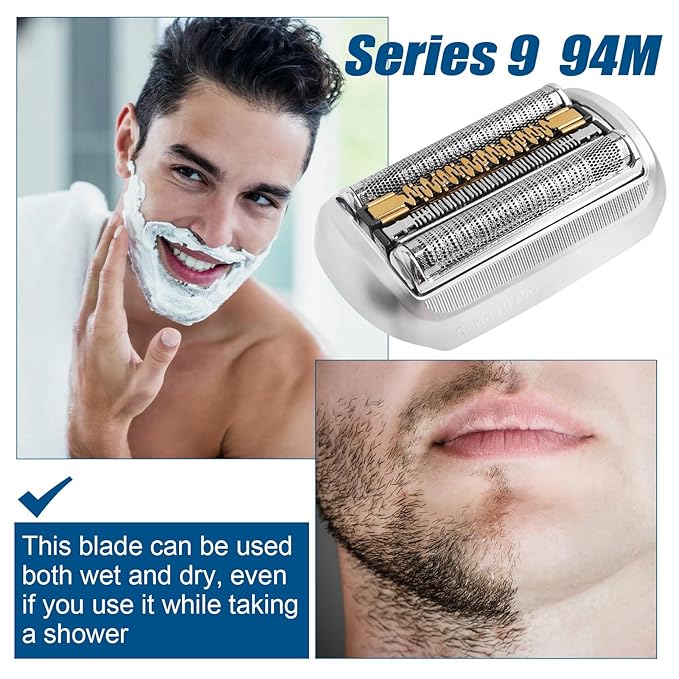 94M Series 9 Shaver Head Replacement Part Compatible with Braun Series 9 Pro Replacement Heads,94M Blades for Braun Series 9 Electric Razors 9290cc,9370cc,9376cc,9293s,9260s,9295cc,9390cc,9330s