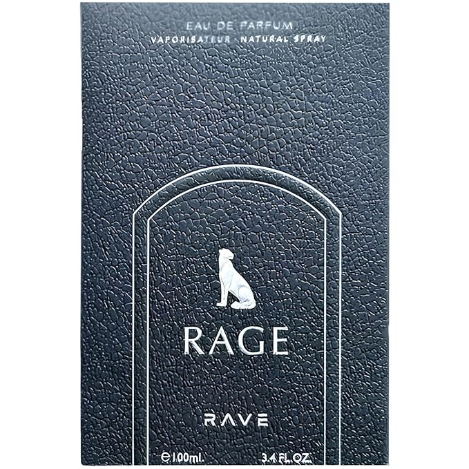 Lattafa Rave Rage – Fruity, Spicy, Woody, Sweet – Eau de Parfum Spray Long-Lasting Fragrance for Unisex, 3.4 Ounce / 100 ml