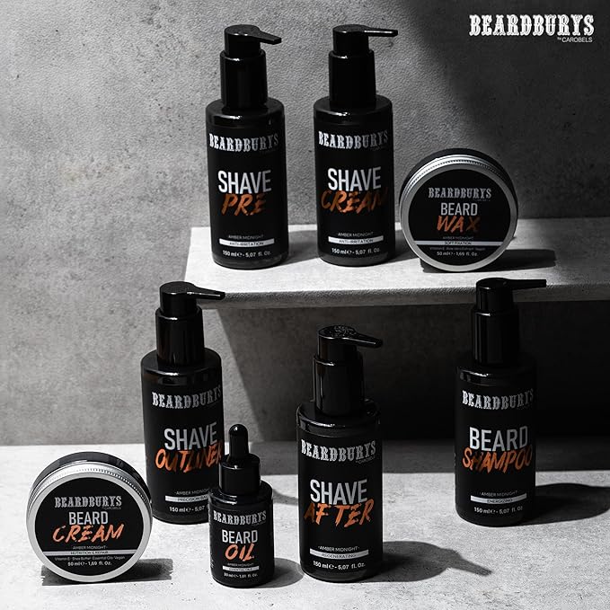 Beardburys Beard Wax Moustache Wax for Men Strong Hold Tame Style Mustache Wax Soft Fixing Long-Lasting Groomed Look Grooming Wax Paraben Free Made With Natural Ingredients Scented 50g