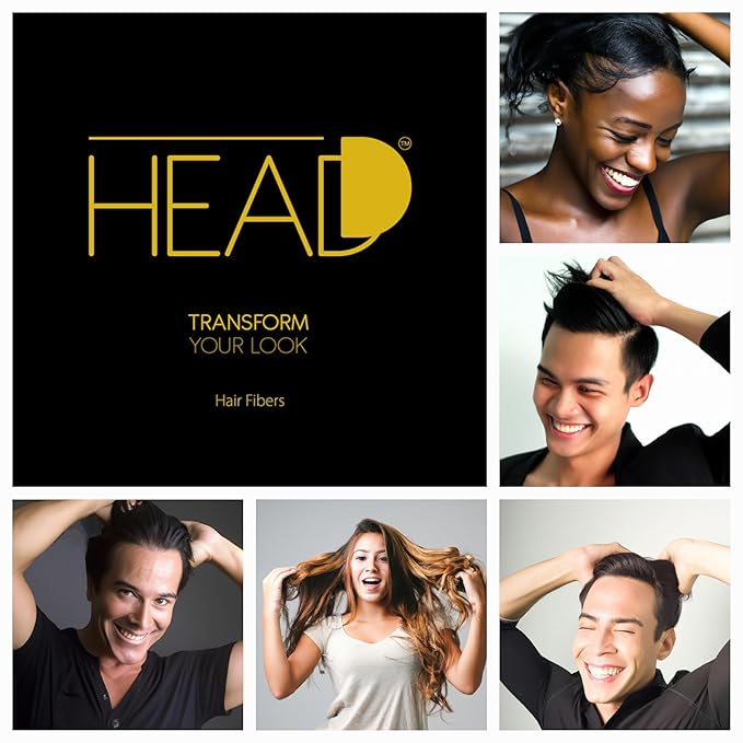 (DARK BROWN) | Plant Based I Full Hair in Seconds | Lightweight Hair Buidling Fibers for Thinning Hair Men & Women | Styling Powder | Hair Loss Products | The Sexiest Way to Fuller Hair!