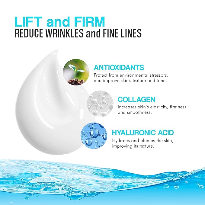 Collagen Boost | Skin Firming and Tightening Lotion | Anti Aging Moisturizer Face Cream | Dry Skin Lotion & Moisturizer Face Cream | 8 oz