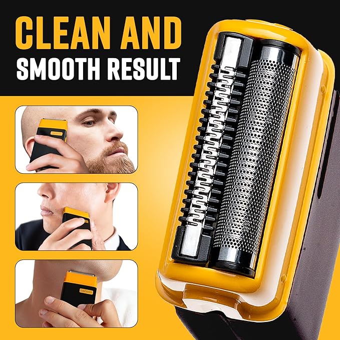 The Cut Buddy Shave Buddy, Compact Foil Electric Shaver for Face & Body, Maintains 5 O'Clock Shadow, Lightweight & Water Resistant, 1 Count - Black