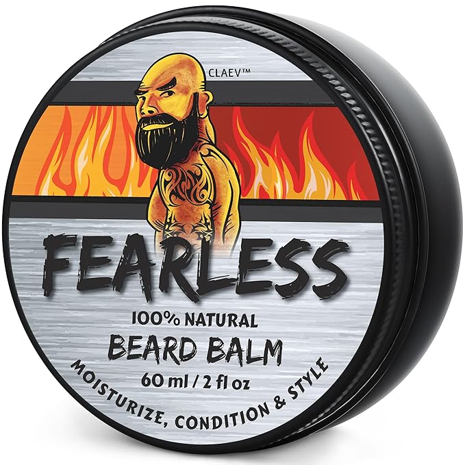 Claev Beard Balm (2 oz), 100% Top-Grade Natural Beard Conditioning & Styling Balm, Designed for Rugged, Active, or Outdoorsy Men, Includes Shea Butter, Natural Beeswax, Cedarwood Oil, is a US Company