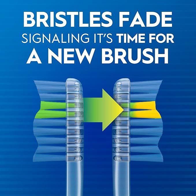 Oral-B Pro Health Fights Plaque & Tartar, 2 Count Medium Manual Toothbrush Pack, Indicator Bristles, Plaque Fighter, Gentle on Teeth