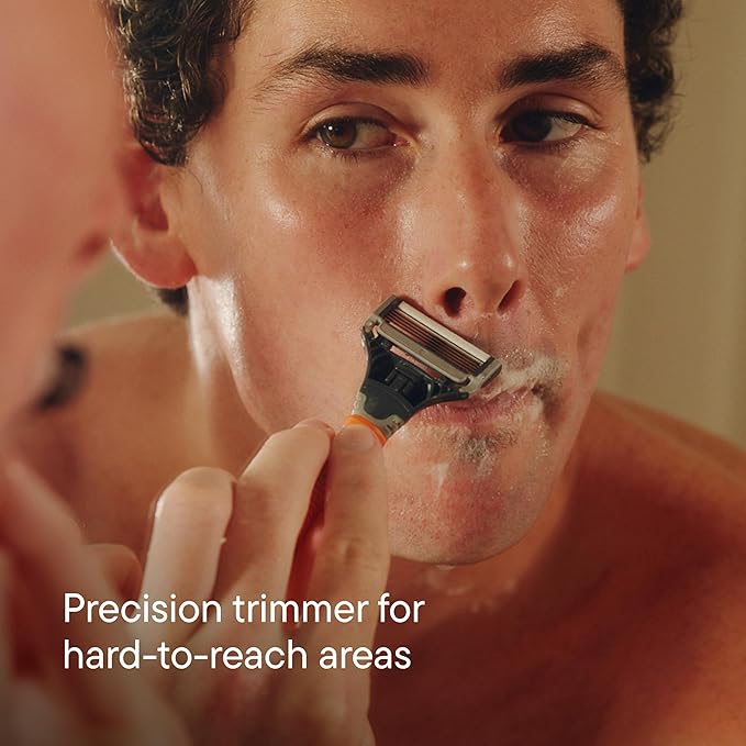 Harry's Original Shaving Kit for Men - Razor Handle and 3 Razor Blade Refill Cartridges - German Engineered - Charcoal