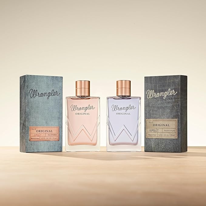 Wrangler Original Men’s Cologne by Tru Western, 2.5oz, Grapefruit, Mandarin, Cinnamon, Lavender, Fresh Aromatic, Citrus & Earthy Scent, Masculine Fragrance