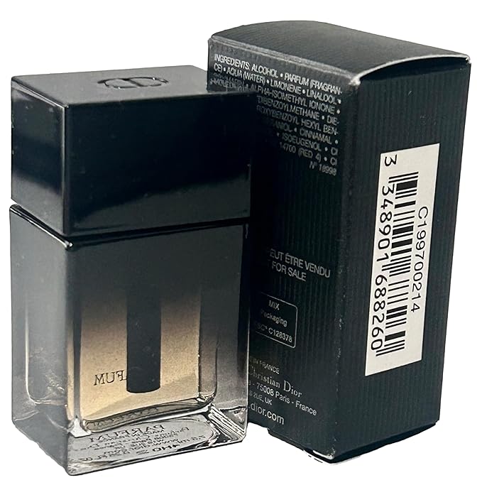 Dior HOMME PARFUM Men Perfume MINI SMALL TRAVEL SIZE Splash On 7.5 ml / 0.25 Fl oz - 8260