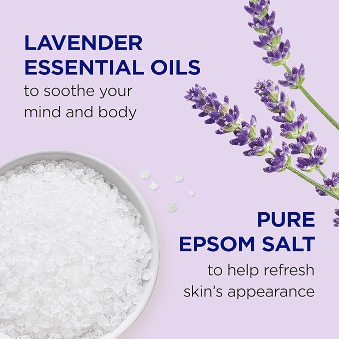 Dr Teal's Body Wash with Pure Epsom Salt, Soothe & Sleep with Lavender, 24 fl oz (Pack of 2)
