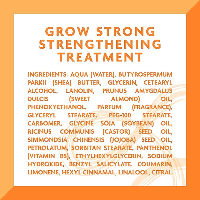 Cantu Grow Strong Strengthening Treatment with Shea Butter, 6 oz (Packaging May Vary) (Pack of 2)