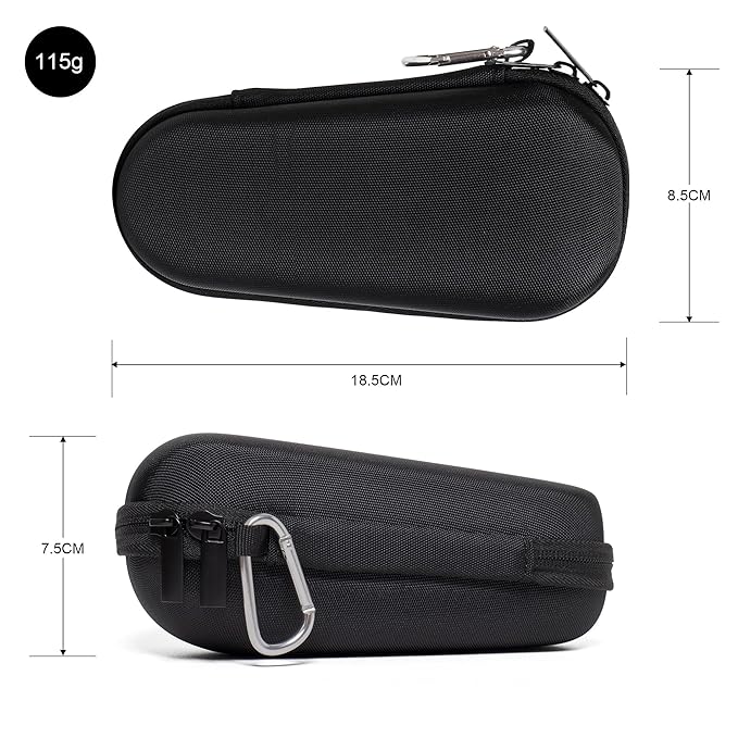 Nincha Electric Shaver Case for Braun Series 3, Series 5, Series 7, Series 9 Electric shavers - Hard shell EVA Travel Case - Powered Shaver Protective Bag (Black)
