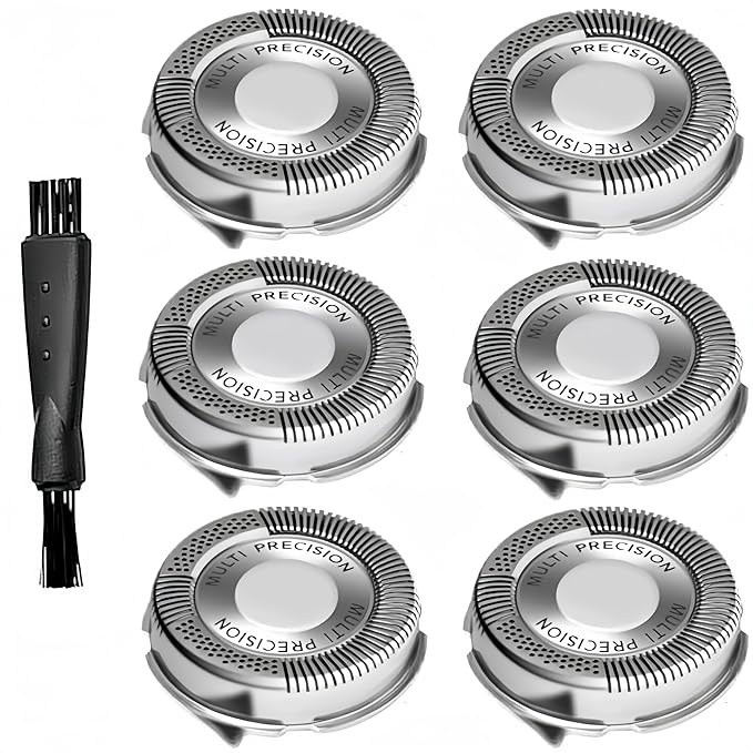 SH50/52 Replacement Heads Compatible with Norelco 5000 Replacement Blades, New Upgrade 5000 Blades Compatible with AquaTouch (S5xxx) PowerTouch (PT8xx, PT7xx), 6 Pack