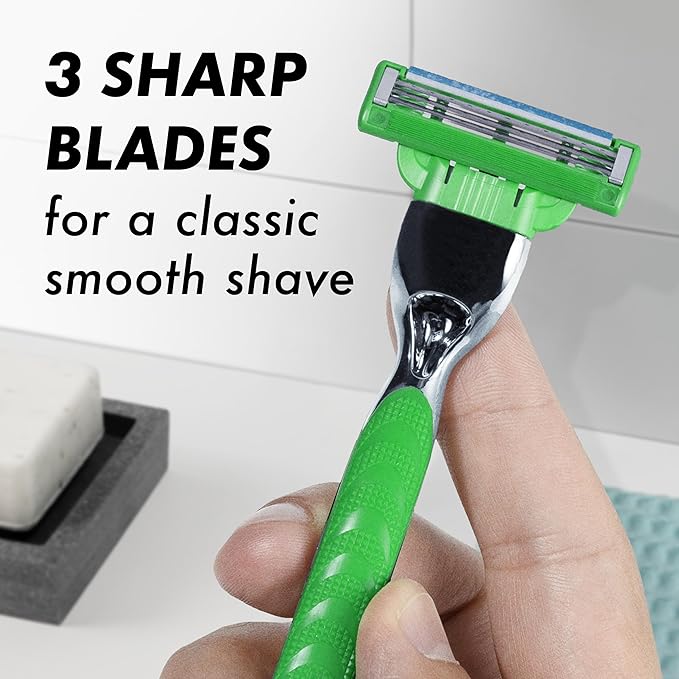Gillette Mach3 Sensitive Razors for Men, 1 Handle, 5 Blade Refills, Designed for Sensitive Skin