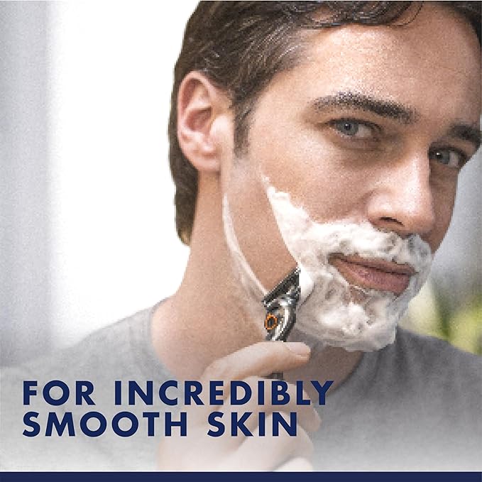 Gillette PRO Shaving Gel For Men Cools To Soothe Skin And Hydrates Facial Hair, TWIN PACK - Total 14oz, ProGlide Sensitive 2 in 1 Shave Gel