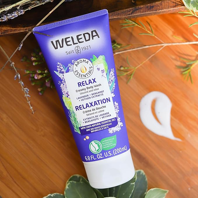 Weleda Aroma Essentials Relax Creamy Body Wash, Parabens Free, 6.8 Fluid Ounce (Pack of 1)