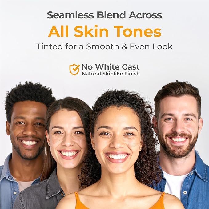 UV Doux Mineral Sunscreen SPF 50 PA+++ | Tinted, Oil-Free, Water Resistant | No White Cast | Zinc & Iron Oxide | For Sensitive & Acne-Prone Skin | Broad Spectrum, 100% Mineral | Men, Women 50g/1.7oz