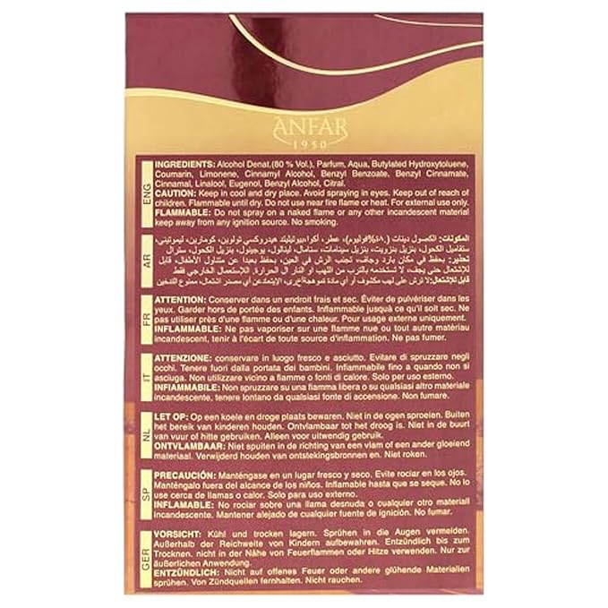 Anfar Dunes Dubai - Oud - Perfume for Women and Men - Spicy Floral Woody Scent - Opens with Notes of Saffron, Pink Pepper, and Lemon Mint - 3.4 oz