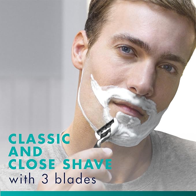 Gillette Mach3 Razor Refills for Men, 10 Razor Blade Refills
