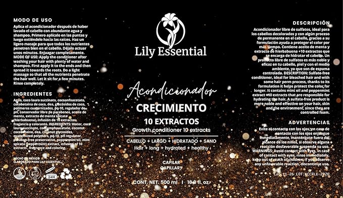 Hair Growth Treatment Shampoo & Conditioner 10 Extracts 500 ml / 16.9 fl. oz. Haircare (Treatment Conditioner & Shampoo 16.9 fl.oz. ea)