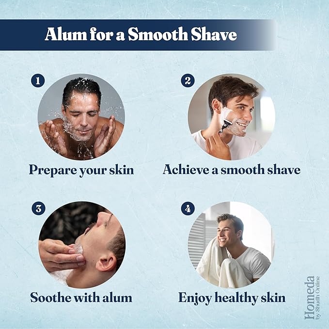 Alum Stone Organic for Face (8.8 oz - 250g) Piedra de Alumbre para Lavado Intimo - Natural Fitkari Stone for Shaving - Phitkari Alum Crystal Rocks | Potassium Alum (0.55 lb)