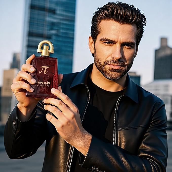 META-BOSEM Men's Perfume Gift Set, EDP, 2 Pack (3.4 oz / 100 mL each), Genius Intensive, Vantage Intense, Aromatic Classic, for office days, Long-Lasting, Gift Ready