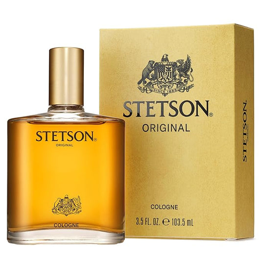 Stetson Original - Cologne for Men - Classic and Masculine Aroma with Fragrance Notes of Citrus, Patchouli, and Tonka Bean - 3.5 Fl Oz