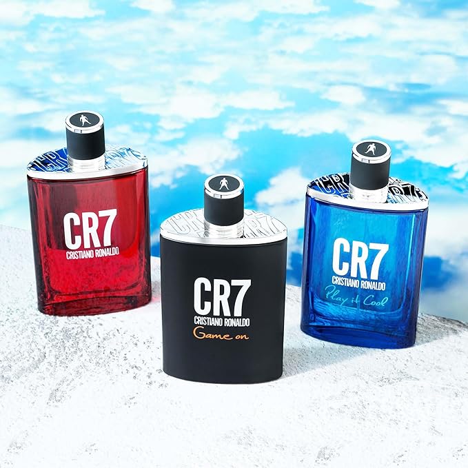 Cristiano Ronaldo CR7 Game On - Aromatic Fragrance For Men - Woody And Alluring Scent - Tropical And Dense Essence - A Dark And Sophisticated Aesthetic - Bold And Long Wearing - 1.7 Oz EDT Spray