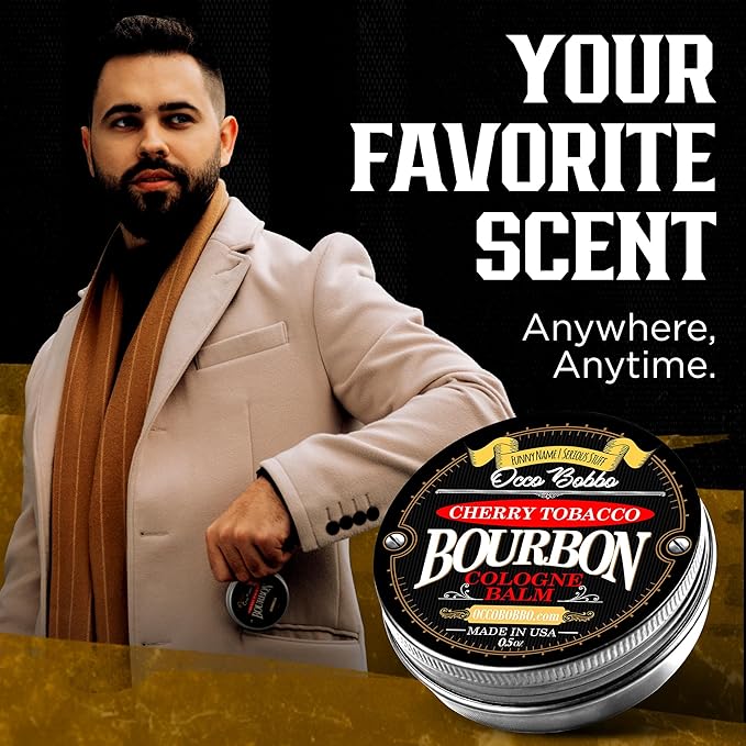 Handy Hound Occo Bobbo Cherry Tobacco Bourbon Cologne for Men - Mens Solid Cologne Bourbon - Bold and Masculine Scent - Perfectly Crafted for the Modern Man - Made in the USA (.5 oz)