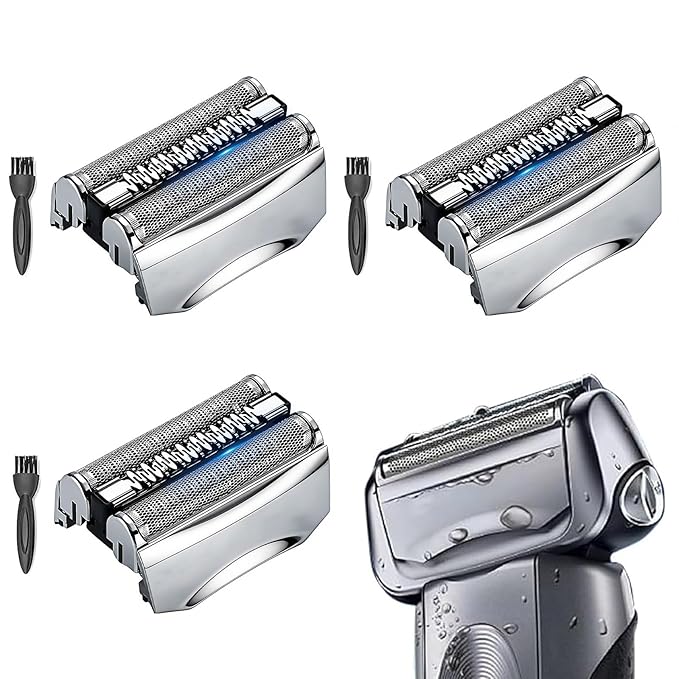 3Pack 70S Series 7 Replacement Head for Braun Series 7 Foil Shaver Replacement Heads Compatible Braun Series 7 Replacement Compatible with Series 7 Shavers 70s 720,750CC, 760CC,790CC,9565