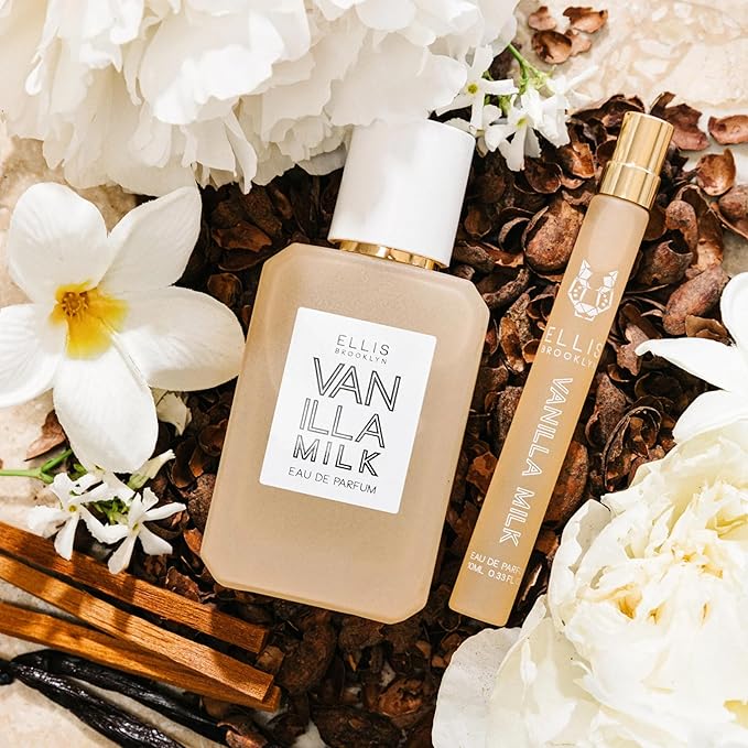Ellis Brooklyn Vanilla Milk Eau de Parfum, Mini Dabber – Gourmand Creamy Milk, Bourbon Vanilla & Sandalwood, Perfume for Women – Vegan, Cruelty-Free Paraben-Free, Made in the USA, 7.5ml / 0.25 Fl Oz