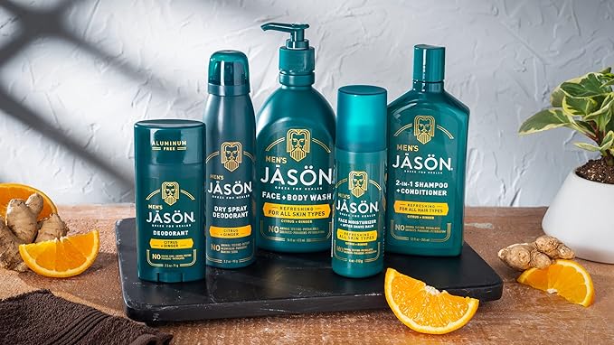Jason Men's Refreshing 2-in-1 Shampoo and Conditioner, 12 oz